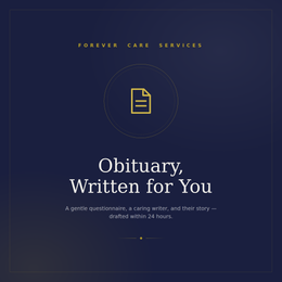 Obituary, Written for You