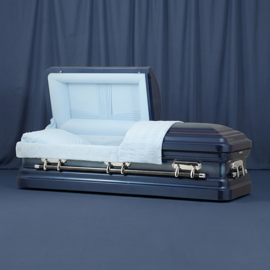Winslow Blue Casket by Forever Casket
