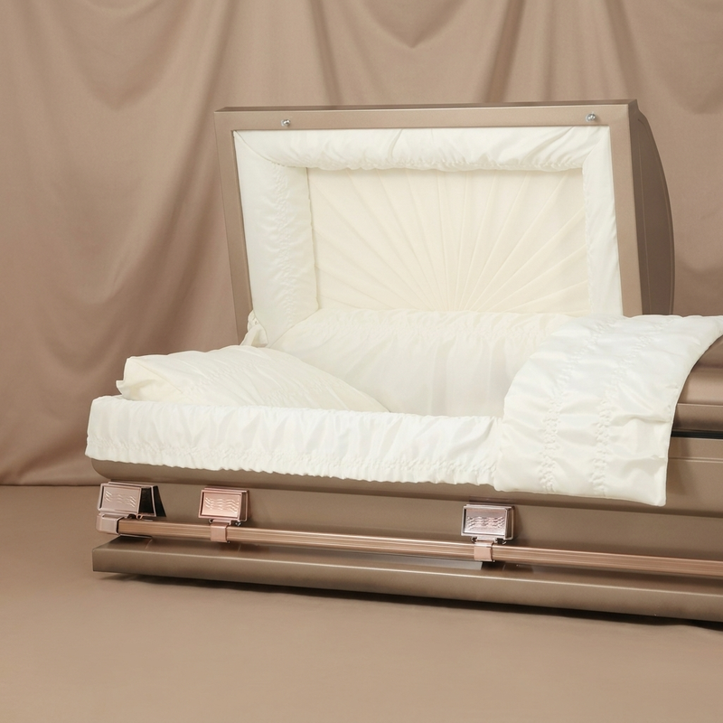 Grand Copper & Dark Bronze Oversize Casket — view 2