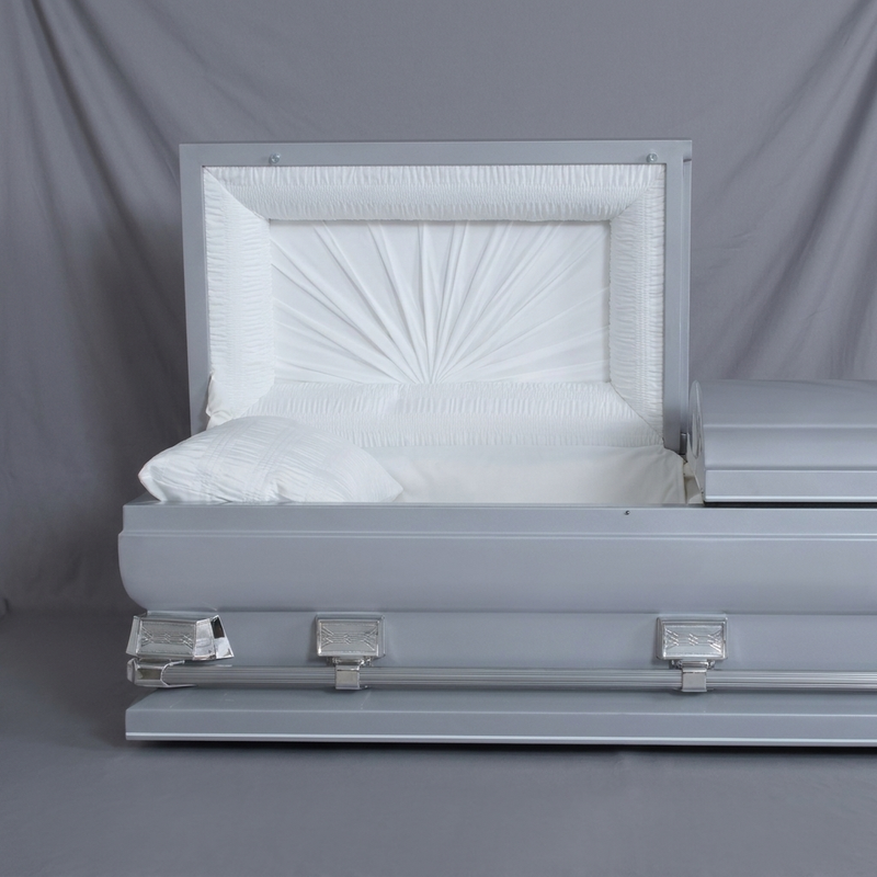 Grand Silver Oversize Casket — view 2