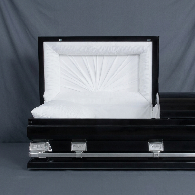 Grand Sparkle Black Oversize Casket — view 2