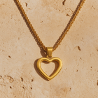 Hollow Heart Pendant Necklace
