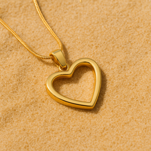 Hollow Heart Pendant Necklace