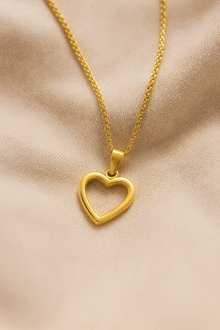 Hollow Heart Pendant Necklace