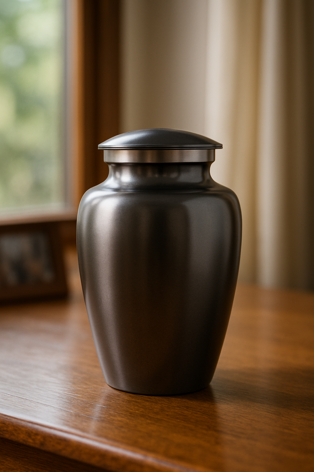 The Obsidian Crest Urn