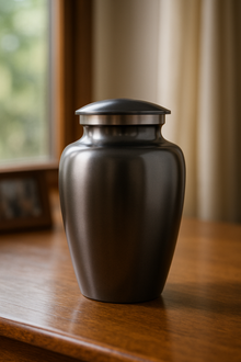 The Obsidian Crest Urn