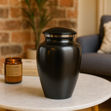 The Obsidian Crest Urn