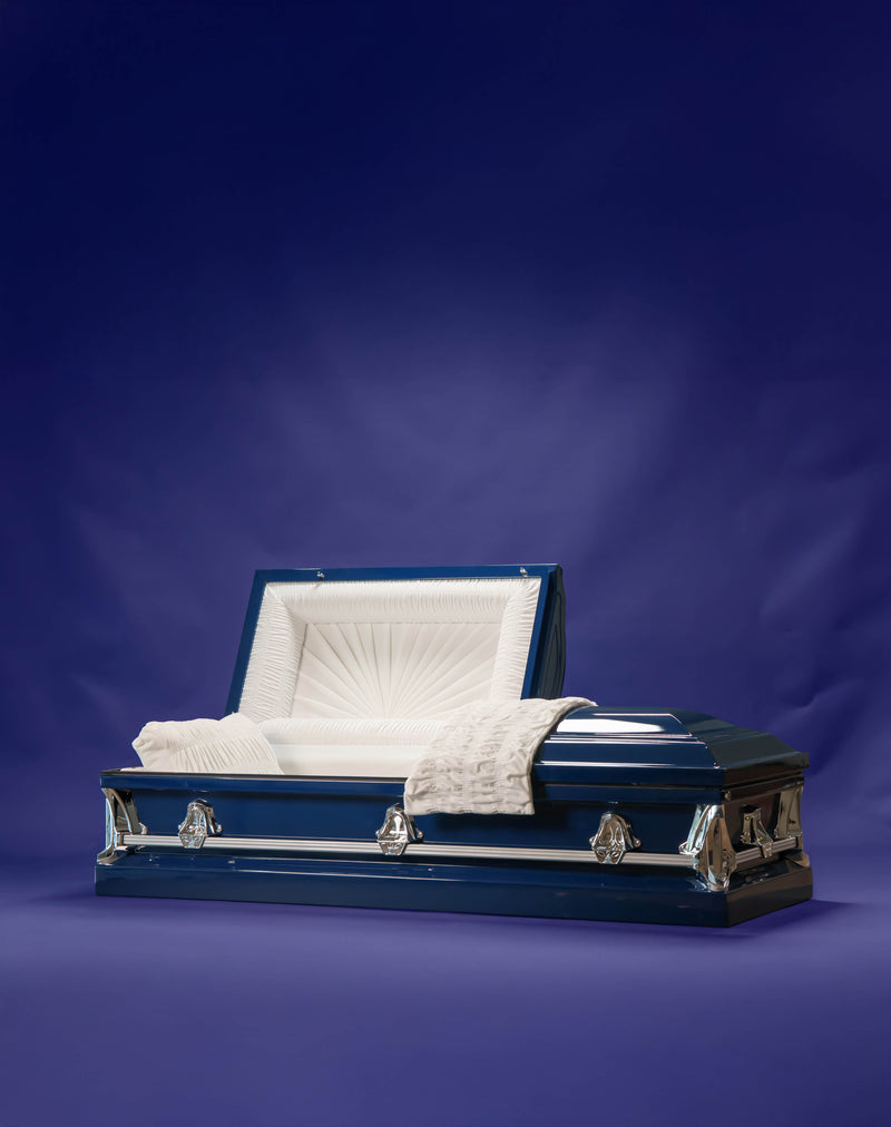 Forever Blue | 18 Gauge Steel Casket