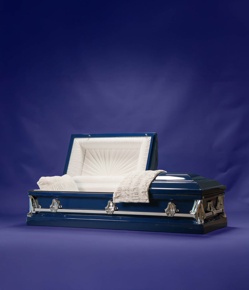 Forever Blue | 18 Gauge Steel Casket