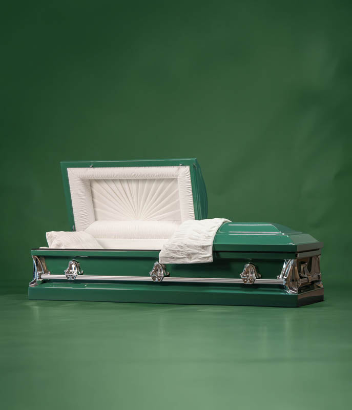 Meadow Green Casket | Signature Series | 18-Gauge Steel