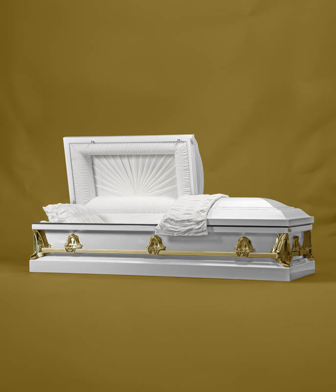 Forever Collection Halo Gold Casket by Forever Casket