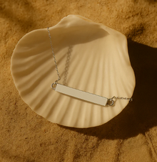 Horizontal Bar Cremation Necklace