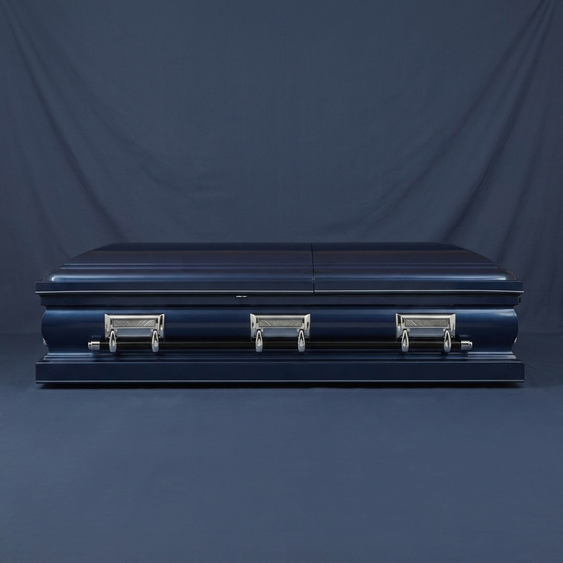 Trellis Neo Blue Casket