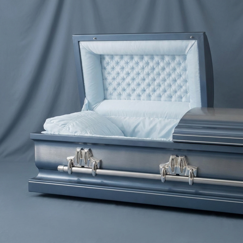 Sheffield Natural & Spruce Casket — view 2