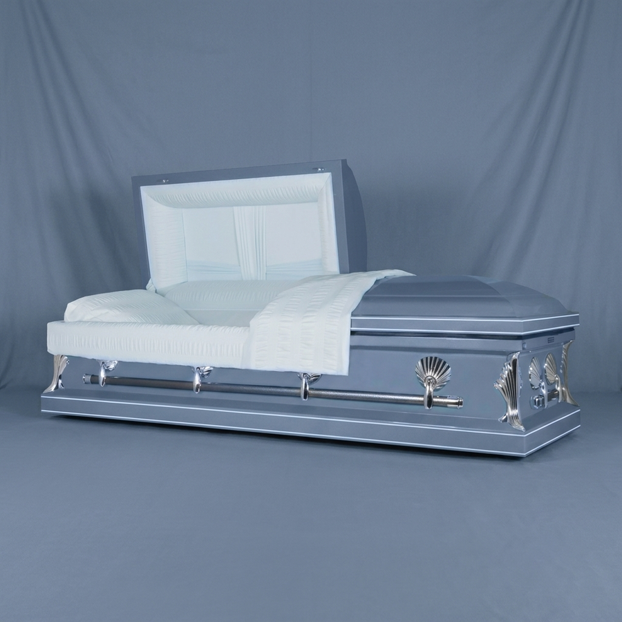 Beacon Powder Blue Casket by Forever Casket