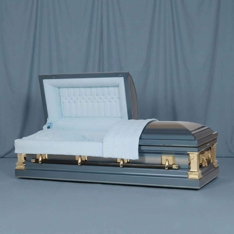 Artisan Gold & Spruce Casket by Forever Casket