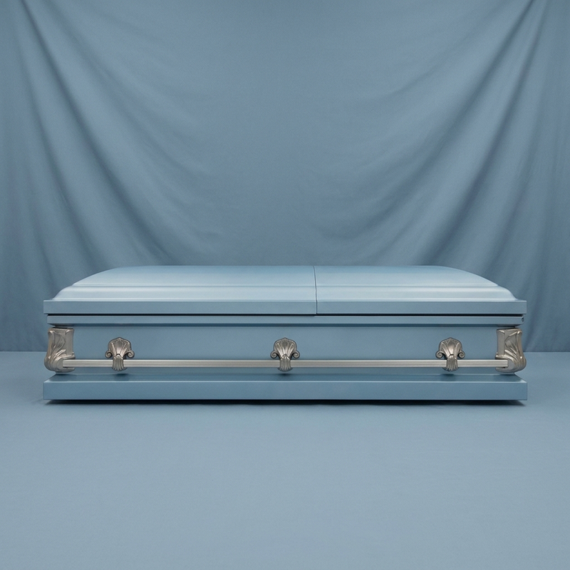 Stillwater Powder Blue Casket