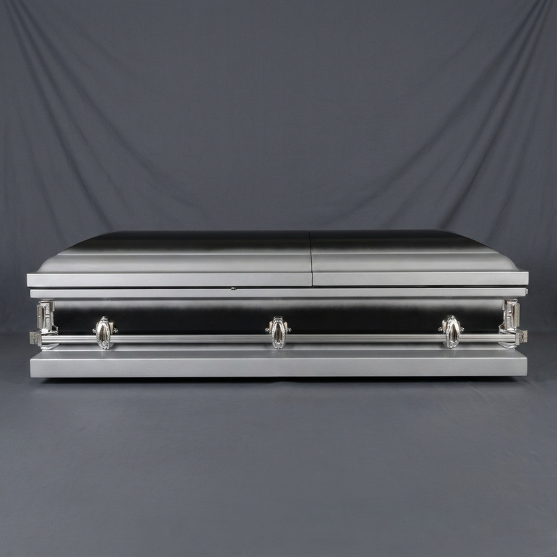 Duet Black & Silver Casket