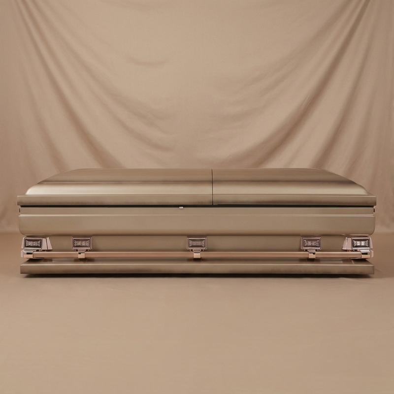 Grand Copper & Dark Bronze Oversize Casket