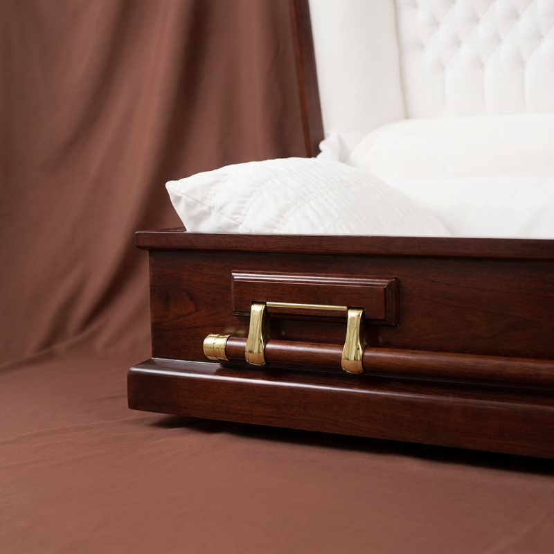 Kinston Cherry Full Couch Casket