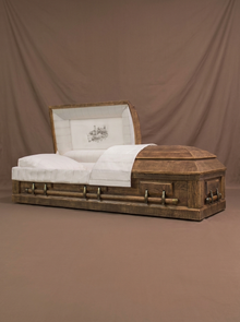 The Rustic Oak Casket