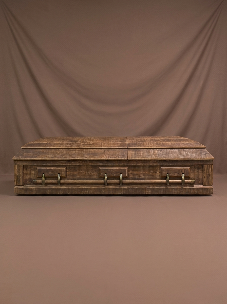 The Rustic Oak Casket
