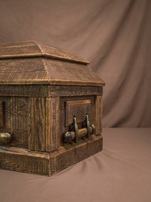 The Rustic Oak Casket