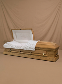 The Oval-Top Oak Casket