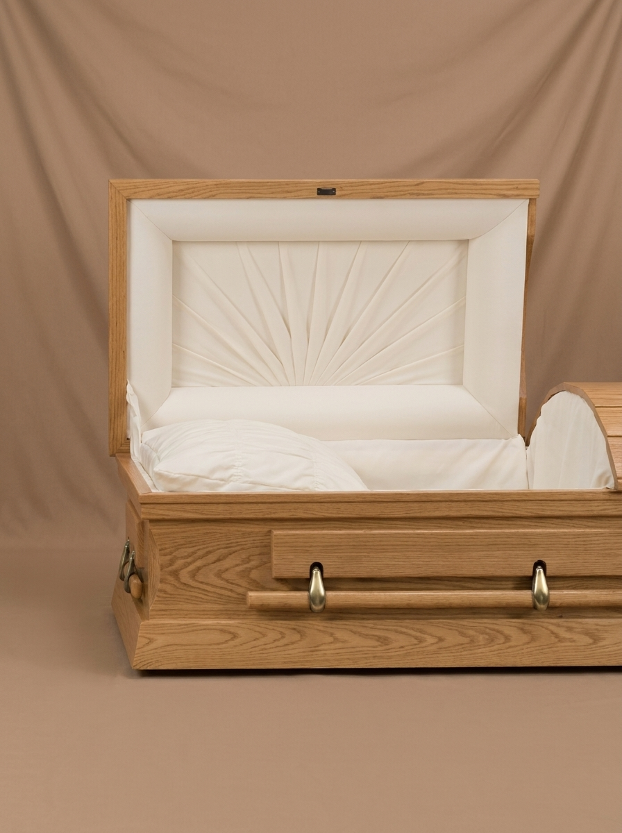 The Oval-Top Oak Casket