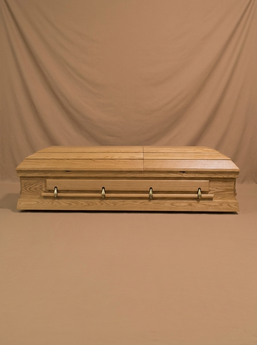 The Oval-Top Oak Casket