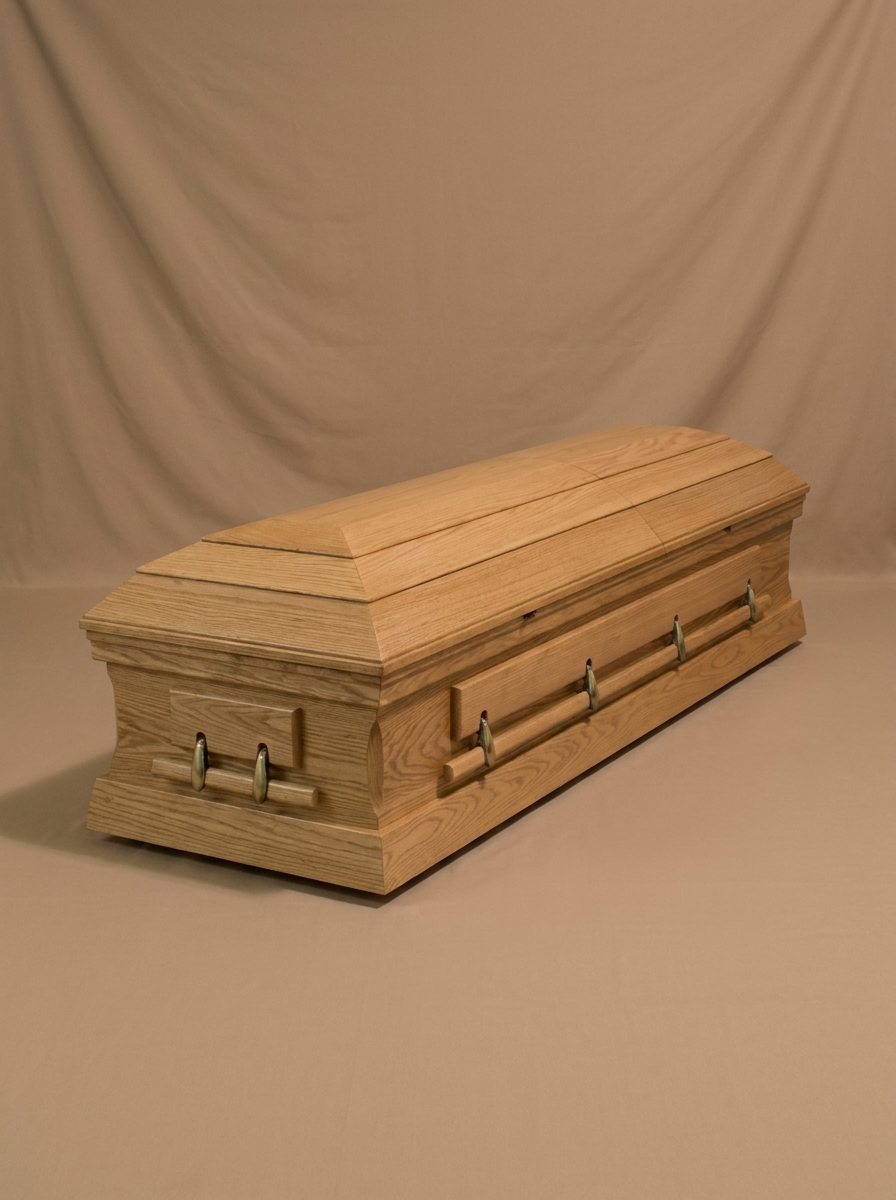 The Oval-Top Oak Casket