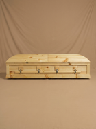 The Forest Pine Casket (RECHECK SIZE AND PRICE)