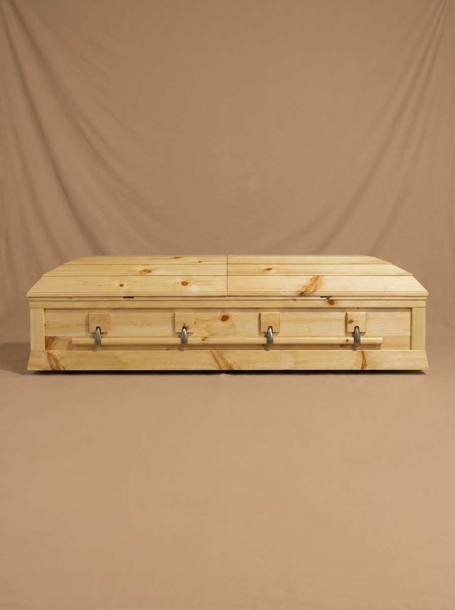 The Forest Pine Casket (RECHECK SIZE AND PRICE)
