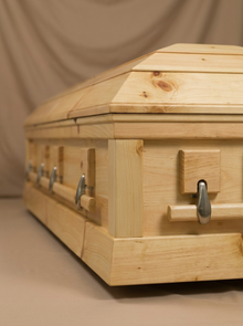 The Forest Pine Casket (RECHECK SIZE AND PRICE)