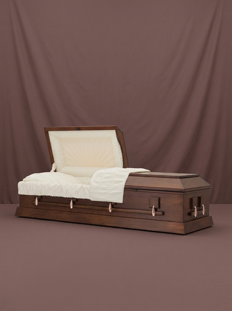 Amish Poplar Casket — Swing Handles