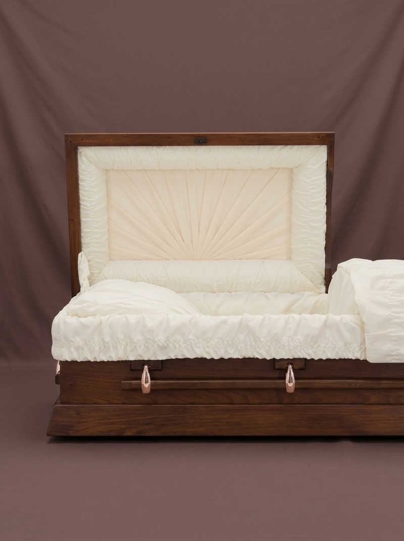 Amish Poplar Casket — Swing Handles