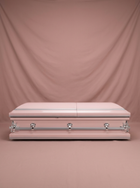 Youth Casket-Pink & Silver