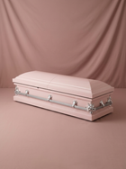 Youth Casket-Pink & Silver
