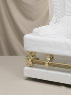 Youth Casket-White & P.Gold