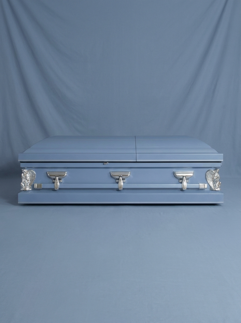 Angel Powder Blue Youth Casket
