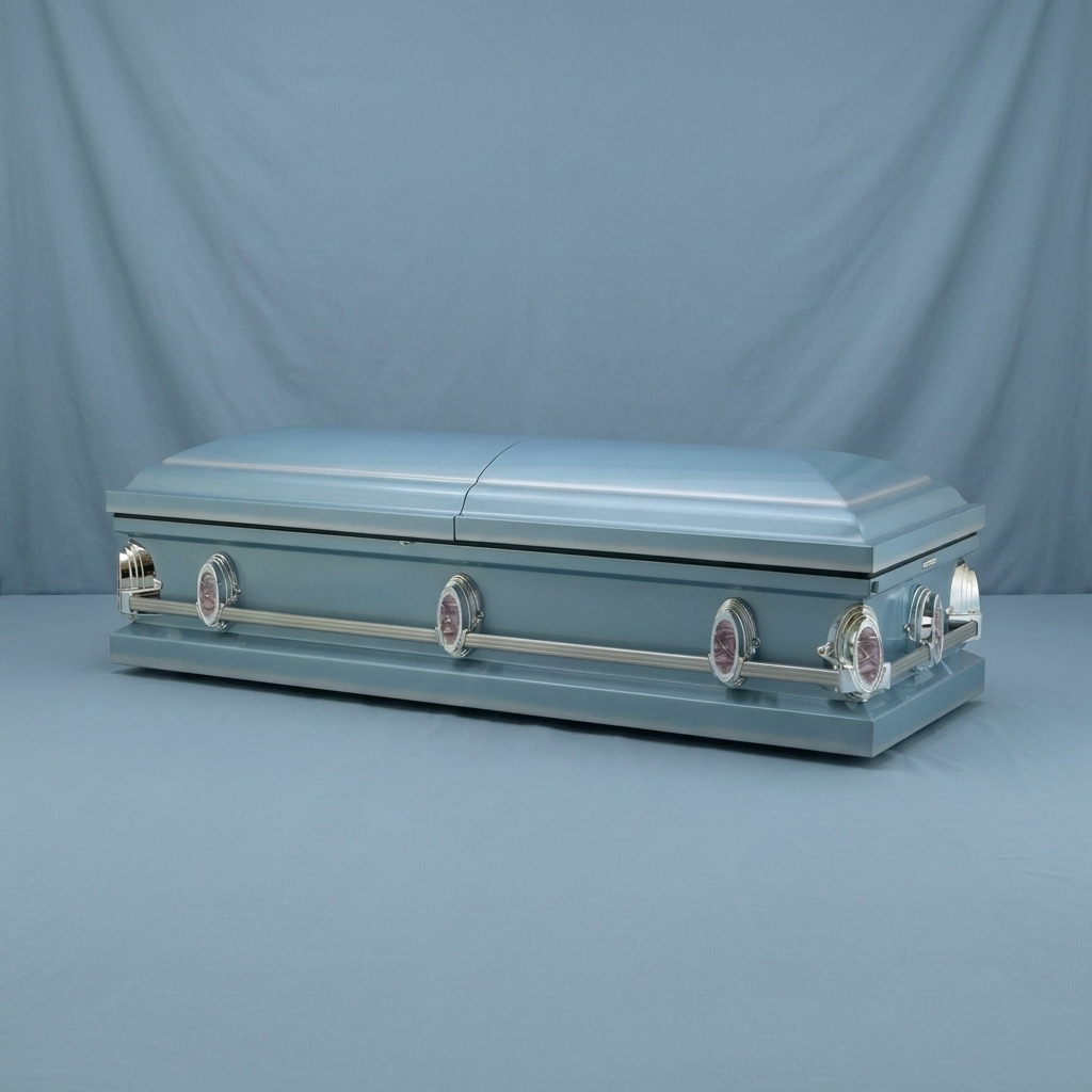 Homeward Powder Blue Casket — view 2
