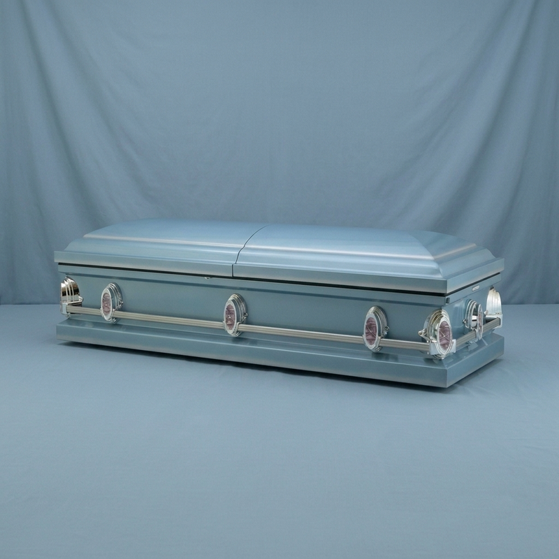 Homeward Powder Blue Casket — view 2