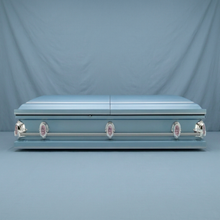 Homeward Powder Blue Casket — view 3