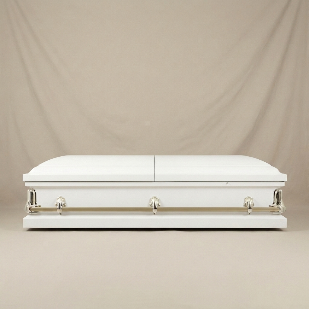 Fairview White Casket — view 4