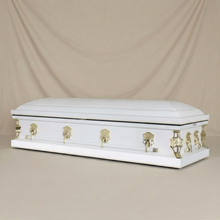 Concord White & Gold Casket — view 3