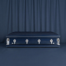 Concord Dark Blue Metallic Casket — view 2