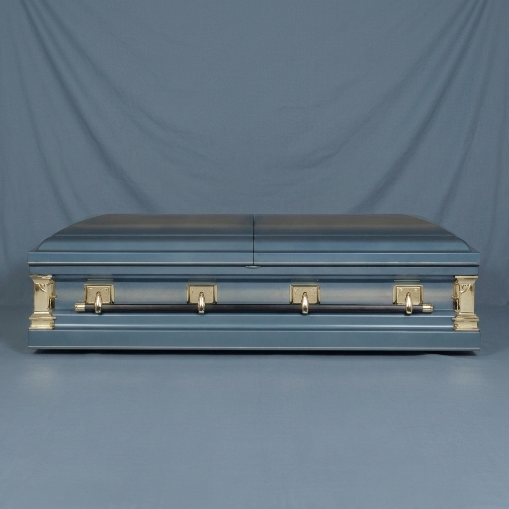 Artisan Gold & Spruce Casket — view 2