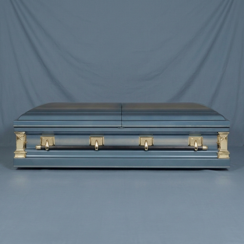 Artisan Gold & Spruce Casket — view 2