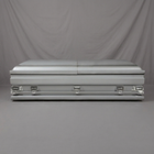 Grand Silver & Gunmetal Oversize Casket — view 3