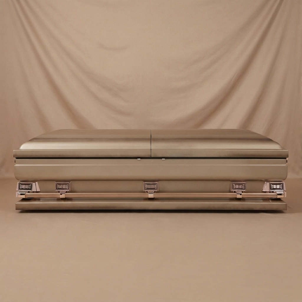 Grand Copper & Dark Bronze Oversize Casket — view 4